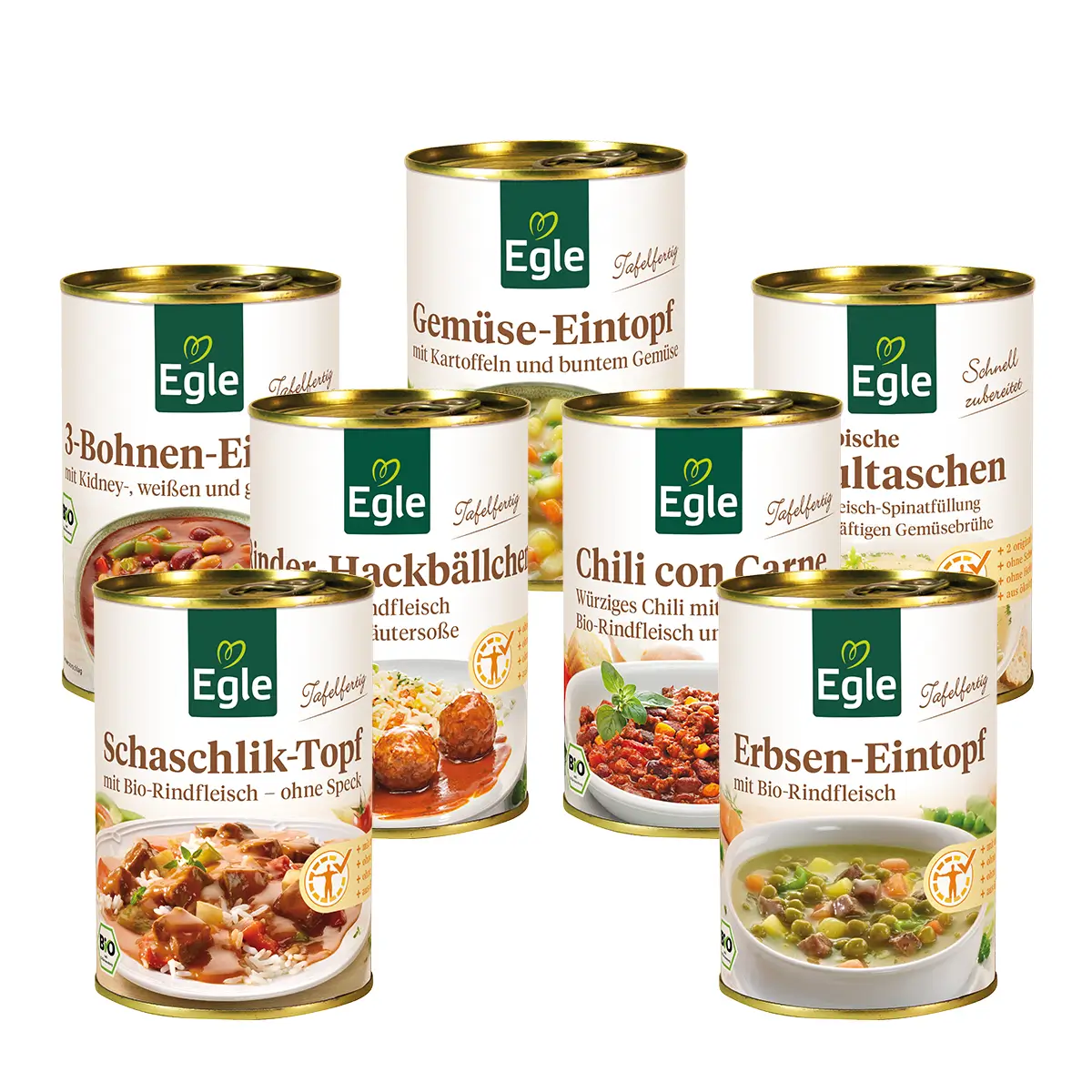 Bio Fertigmahlzeiten Wochen-Vorratspaket