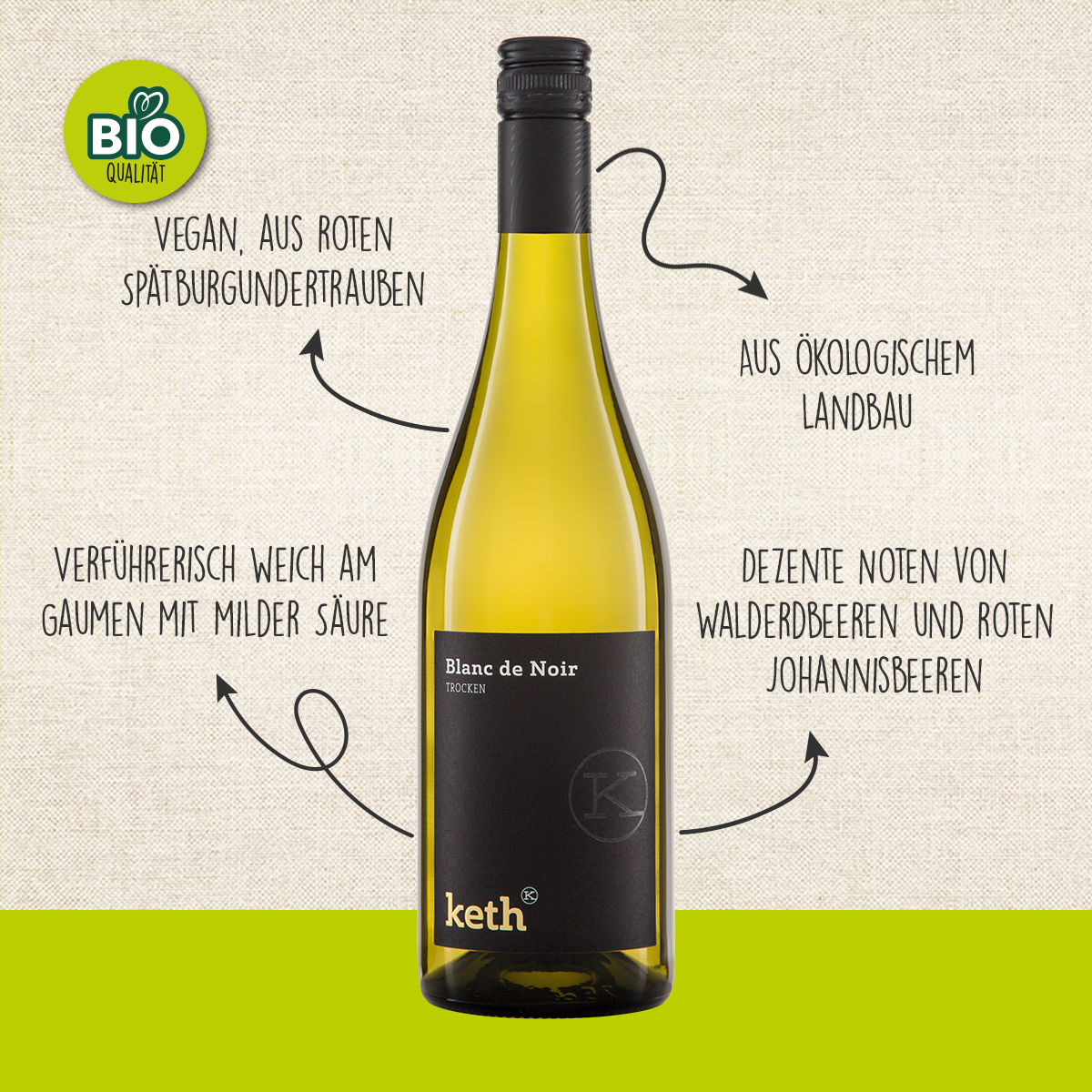 BIO Blanc de Noir, 0,75 l