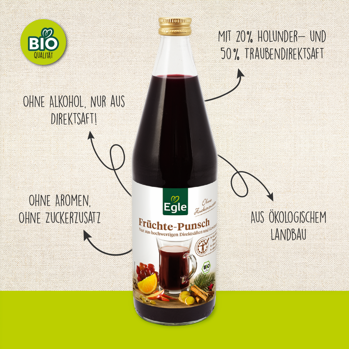 BIO Früchtepunsch, 0,75 l
