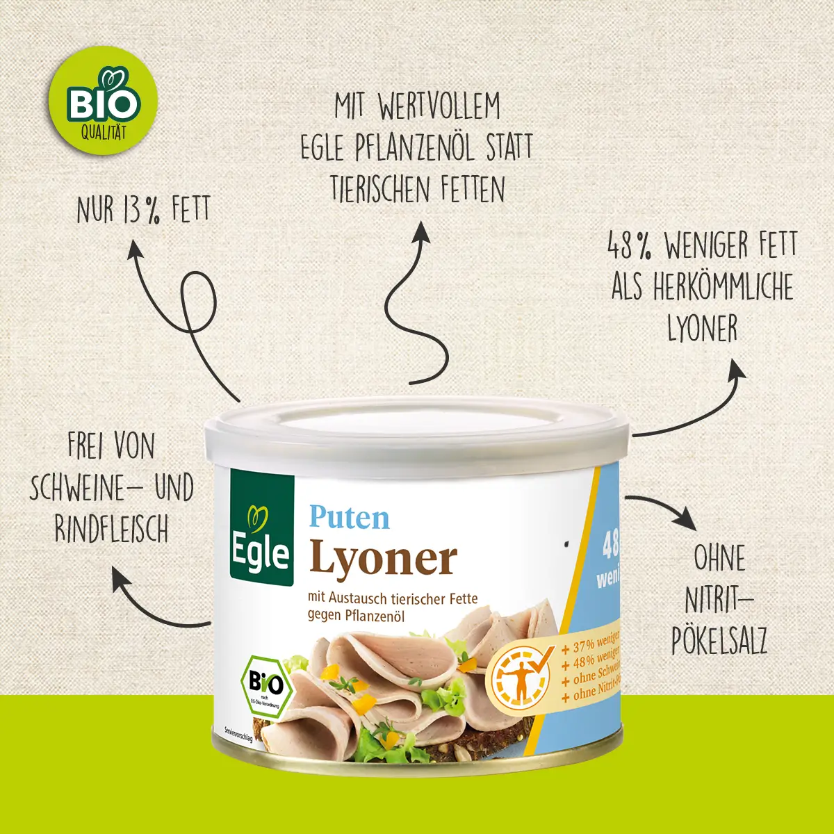 Bio Puten-Lyoner, 200 g