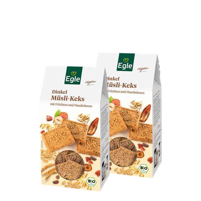 BIO Dinkel-Müsli-Kekse, 2 x 150 g