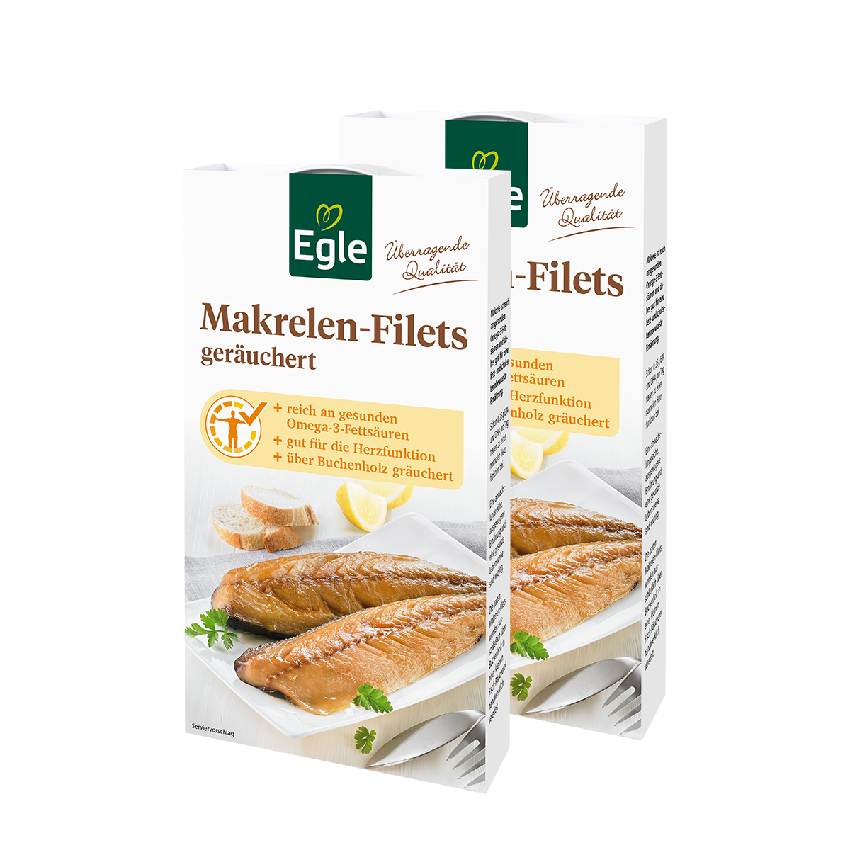Makrelenfilets geräuchert, 2 x 190 g