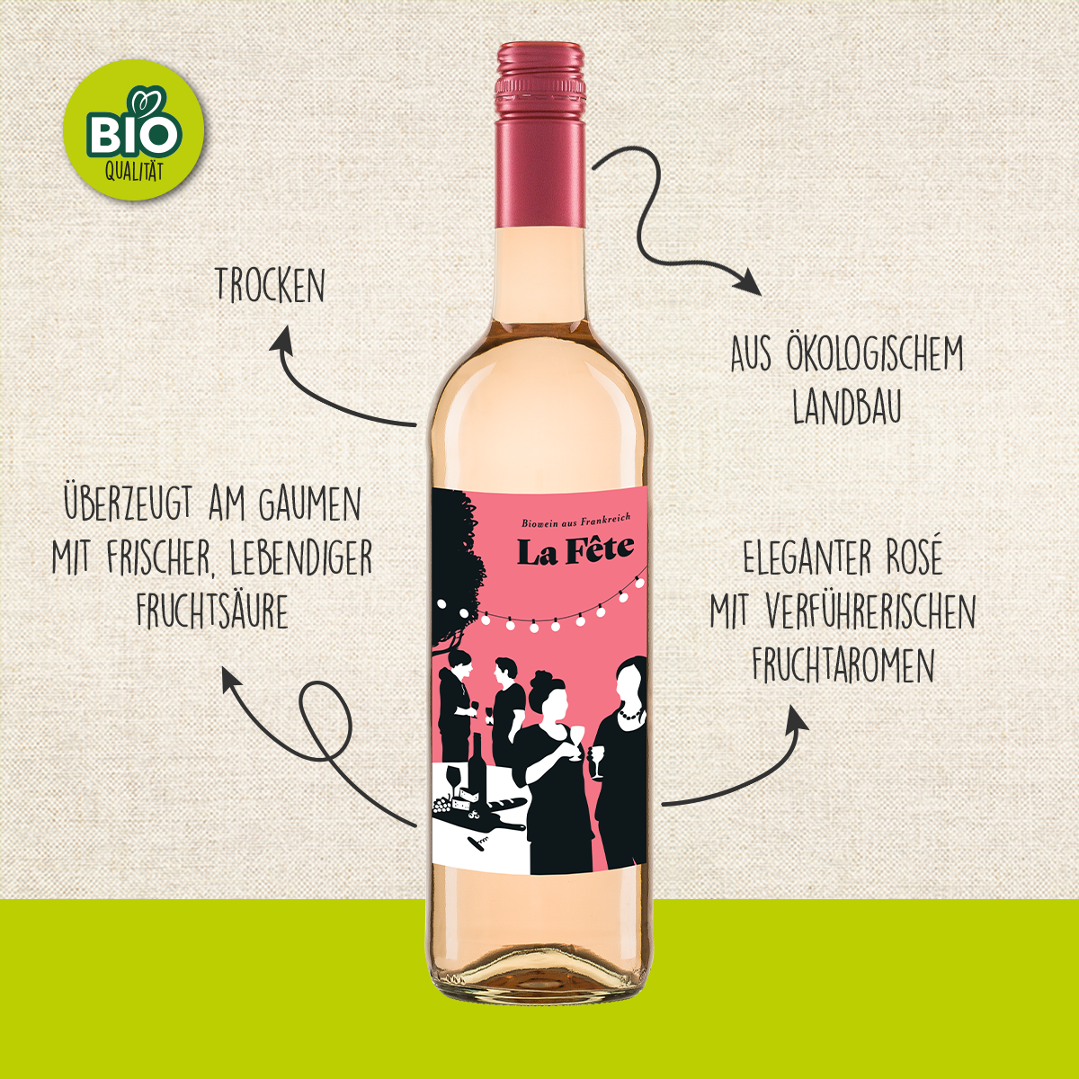 BIO La Fête Rosé, 0,75 l