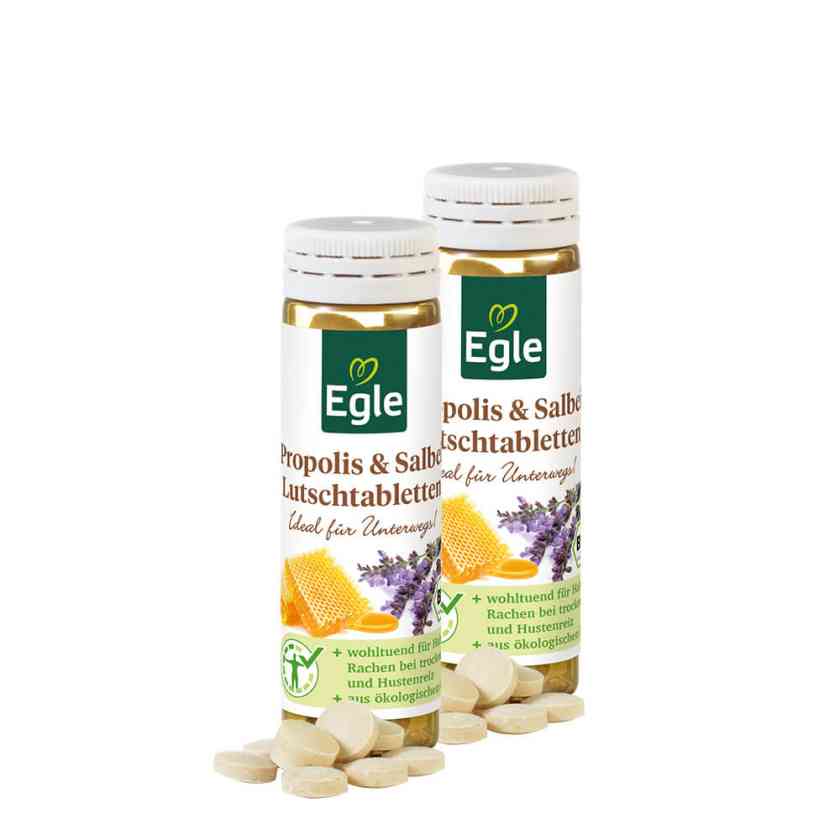 BIO Propolis & Salbei Lutschtabletten, 2 x 60 Stück