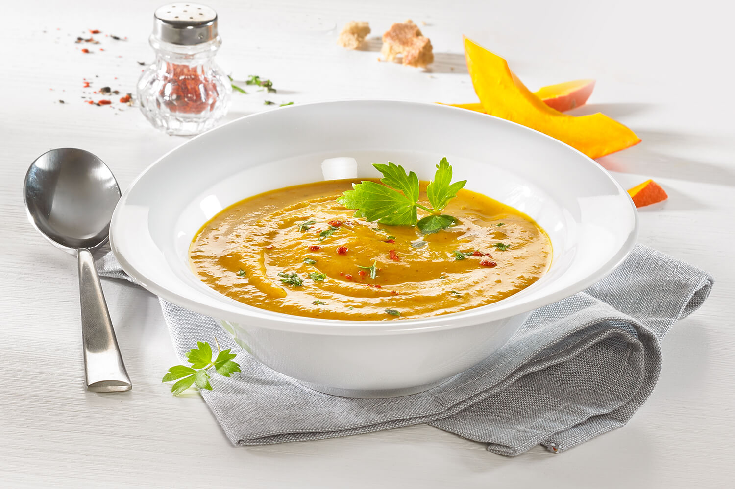 Rezept: Kürbissuppe mit der Egle-Streichcreme Kürbissuppe Rezept