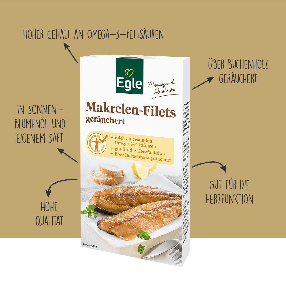 Makrelenfilets geräuchert, 2 x 190 g